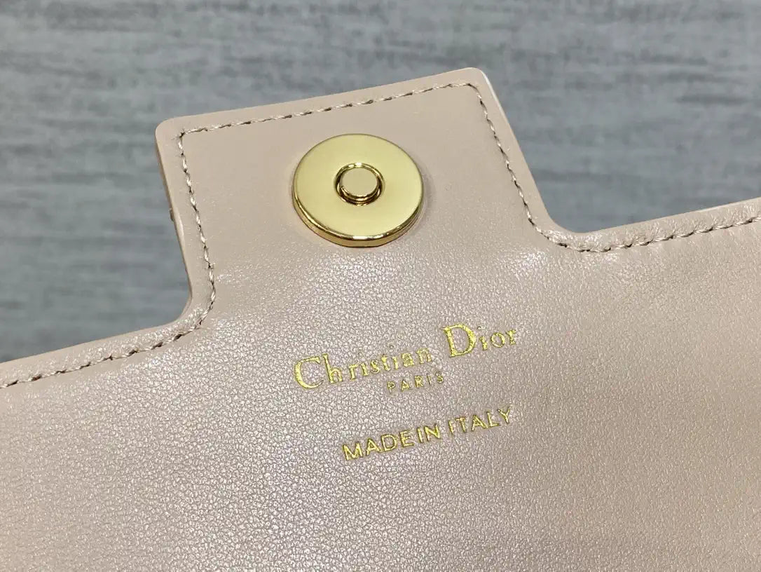 Dior Small Dior Jolie Bag With Chain Pink Cannage Calfskin S3117