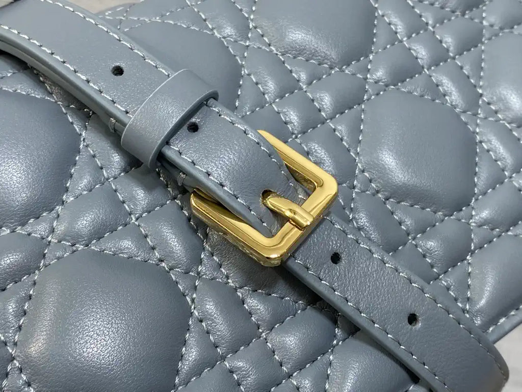 Dior Small Dior Jolie Bag With Chain Cannage Calfskin S3117 Blue