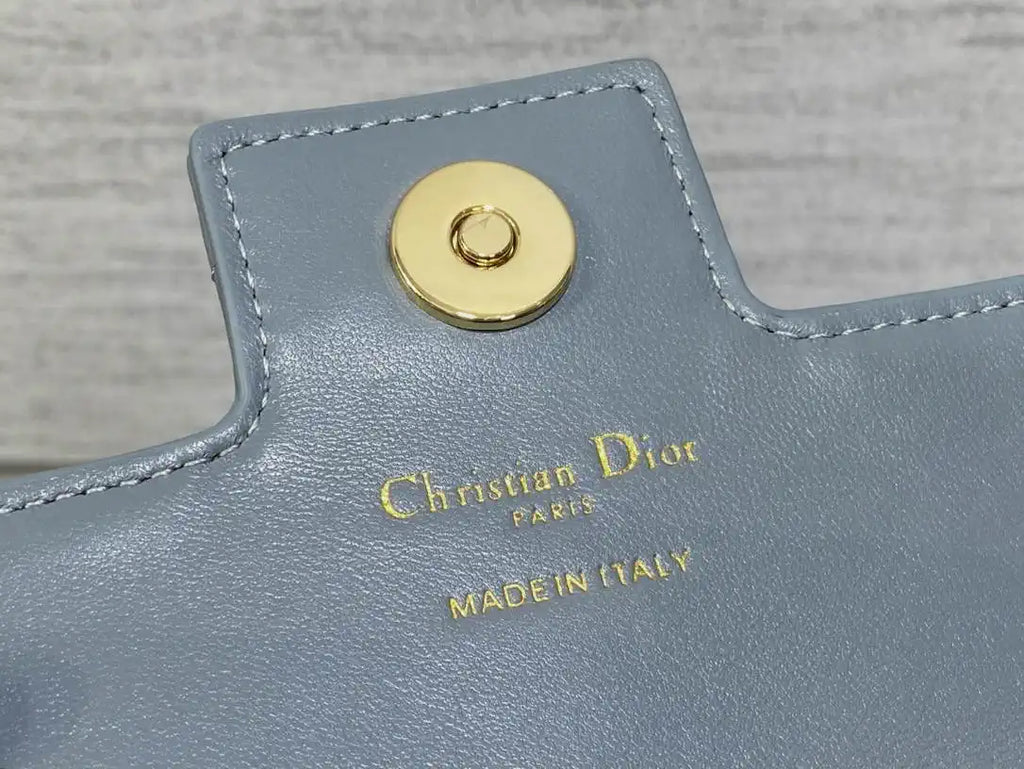 Dior Small Dior Jolie Bag With Chain Cannage Calfskin S3117 Blue