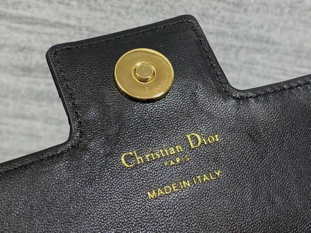 Dior Small Dior Jolie Bag With Chain Black Cannage Calfskin S3117