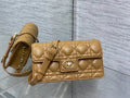 Dior Small Dior Jolie Bag With Chain Cannage Calfskin S3117 Caramel