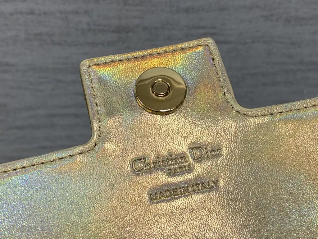 Dior Small Dior Jolie Bag With Chain Cannage Calfskin S3117 Gold