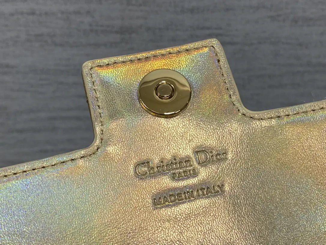 Dior Small Dior Jolie Bag With Chain Cannage Calfskin S3117 Gold