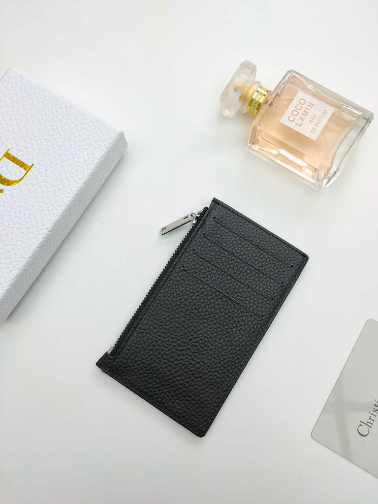 Dior SMALL LADY DIOR ZIPPED CARD HOLDER S0478 Dior Oblique Jacquard Blue