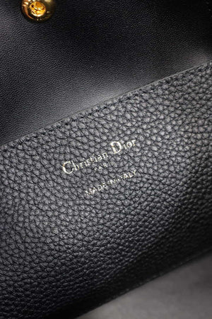 Dior M2840 Small Signature Bucket Bag Grained Calfskin M28410 Black - Default Title - View 9