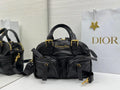 Dior Smalll Grand Tour Bowling Bag 28cm Black