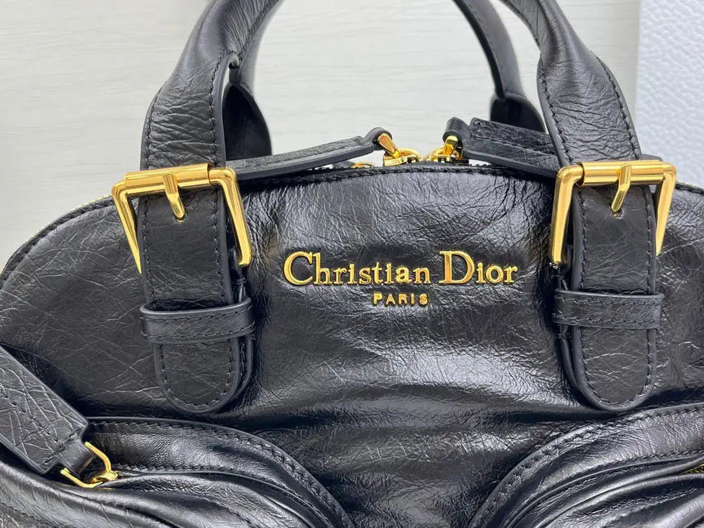 Dior Smalll Grand Tour Bowling Bag 28cm Black