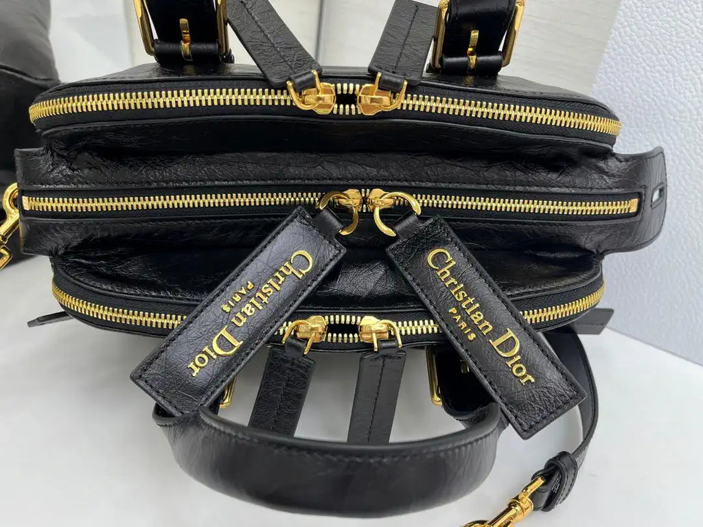 Dior Smalll Grand Tour Bowling Bag 28cm Black