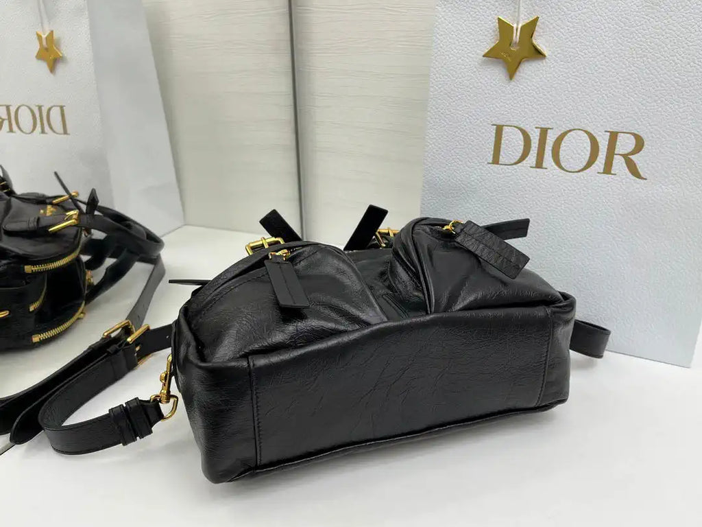 Dior Smalll Grand Tour Bowling Bag 28cm Black