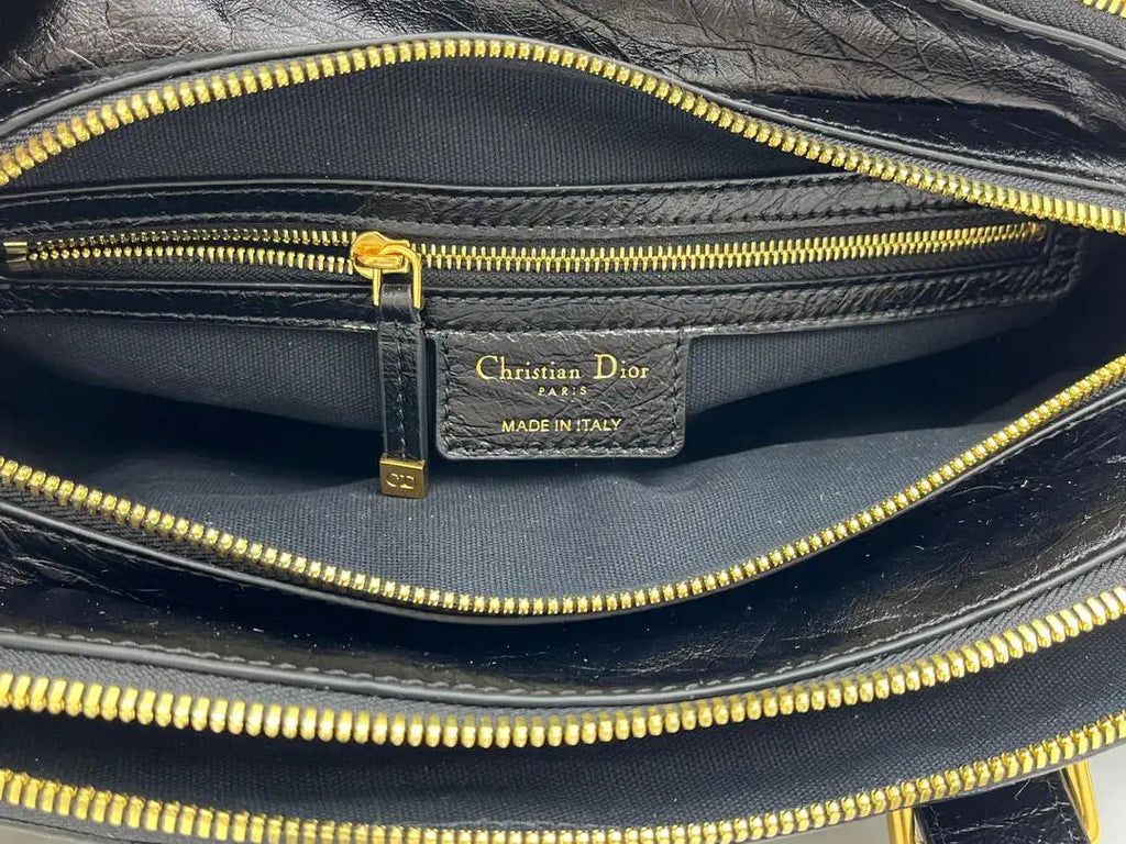Dior Smalll Grand Tour Bowling Bag 28cm Black