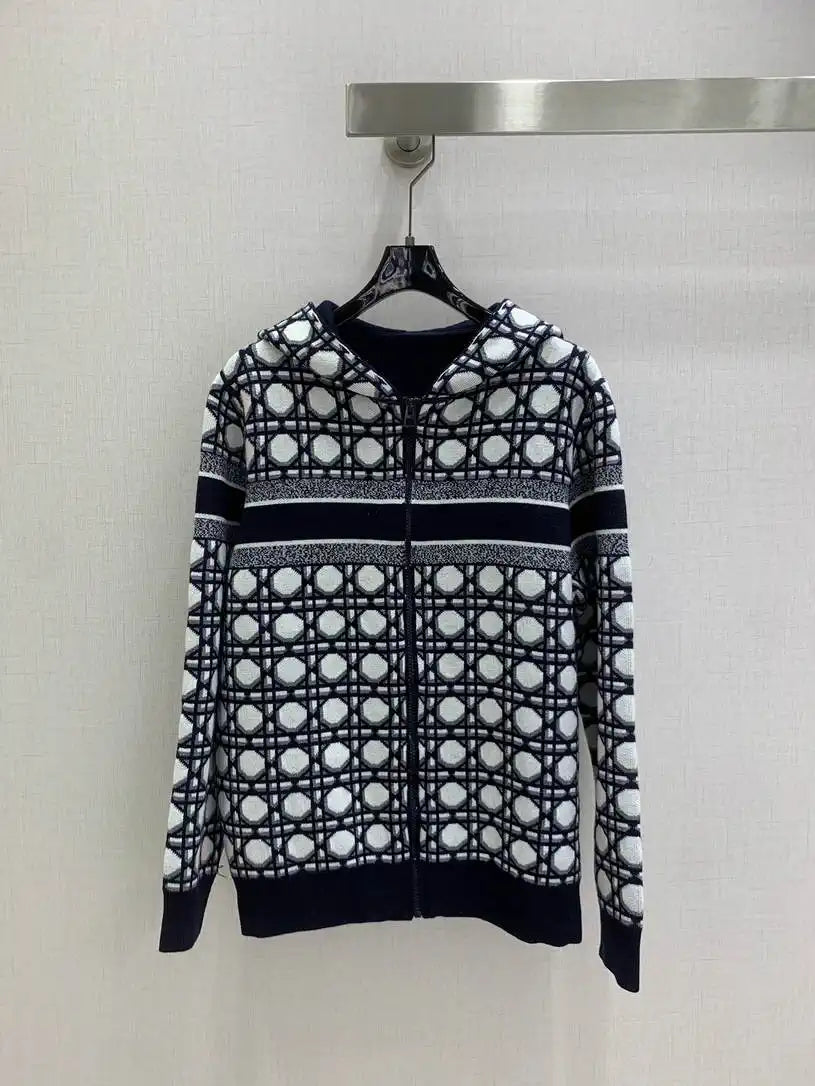 Dior Women 2025 Reversible Knit Cardigan cashmere Sweater D38615