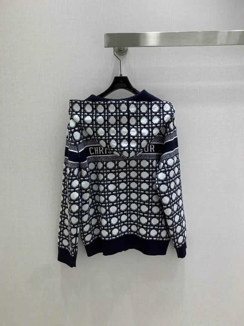 Dior Women 2025 Reversible Knit Cardigan cashmere Sweater D38615
