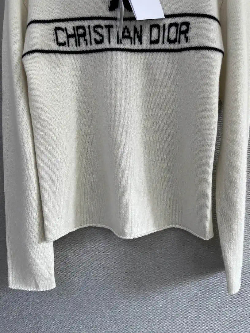 Dior Women Anchor Shoulder Lucky Star cashmere Sweater D38616