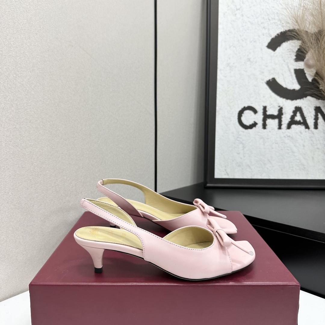 Dior Women Bow Heeled Slingback Sandal KCO576LAB_S23T Lambskin D10033