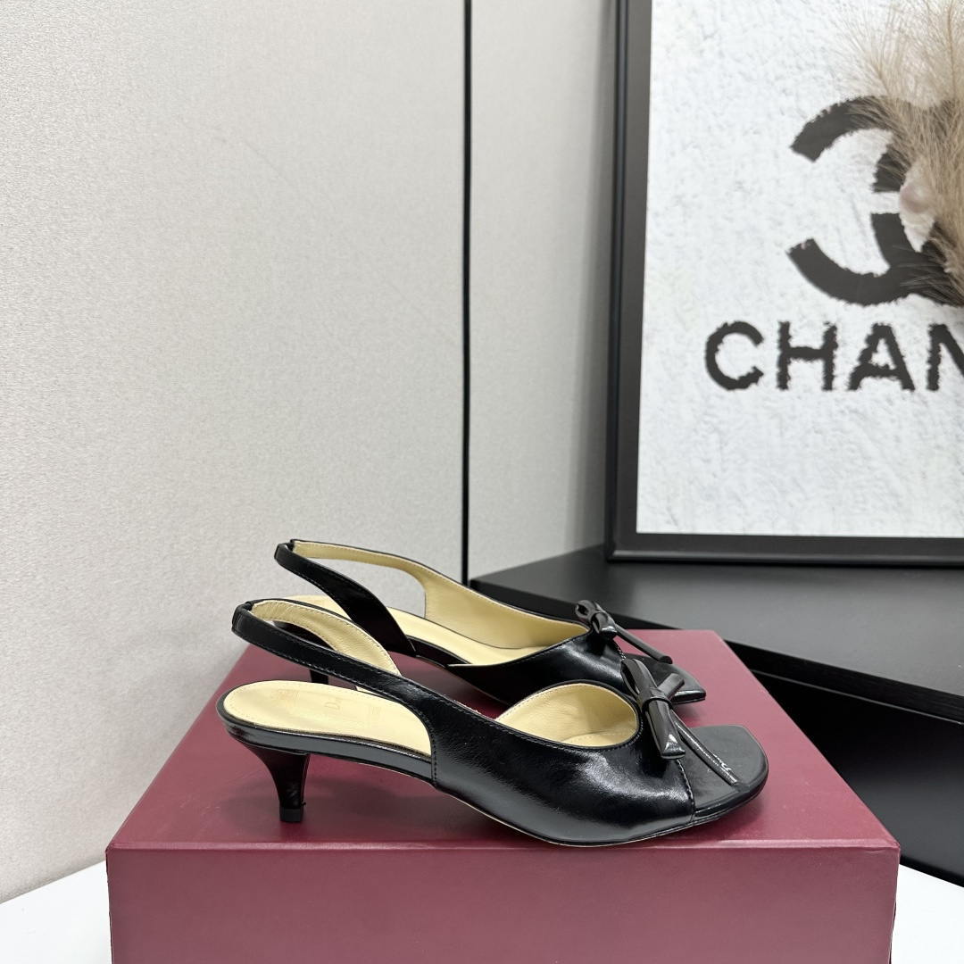 Dior Women Bow Heeled Slingback Sandal KCO576LAB_S23T Lambskin D10036