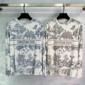 Dior Women Coconut Tree Butterfly T-shirt D38618