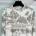 Dior Women Coconut Tree Butterfly T-shirt D38618