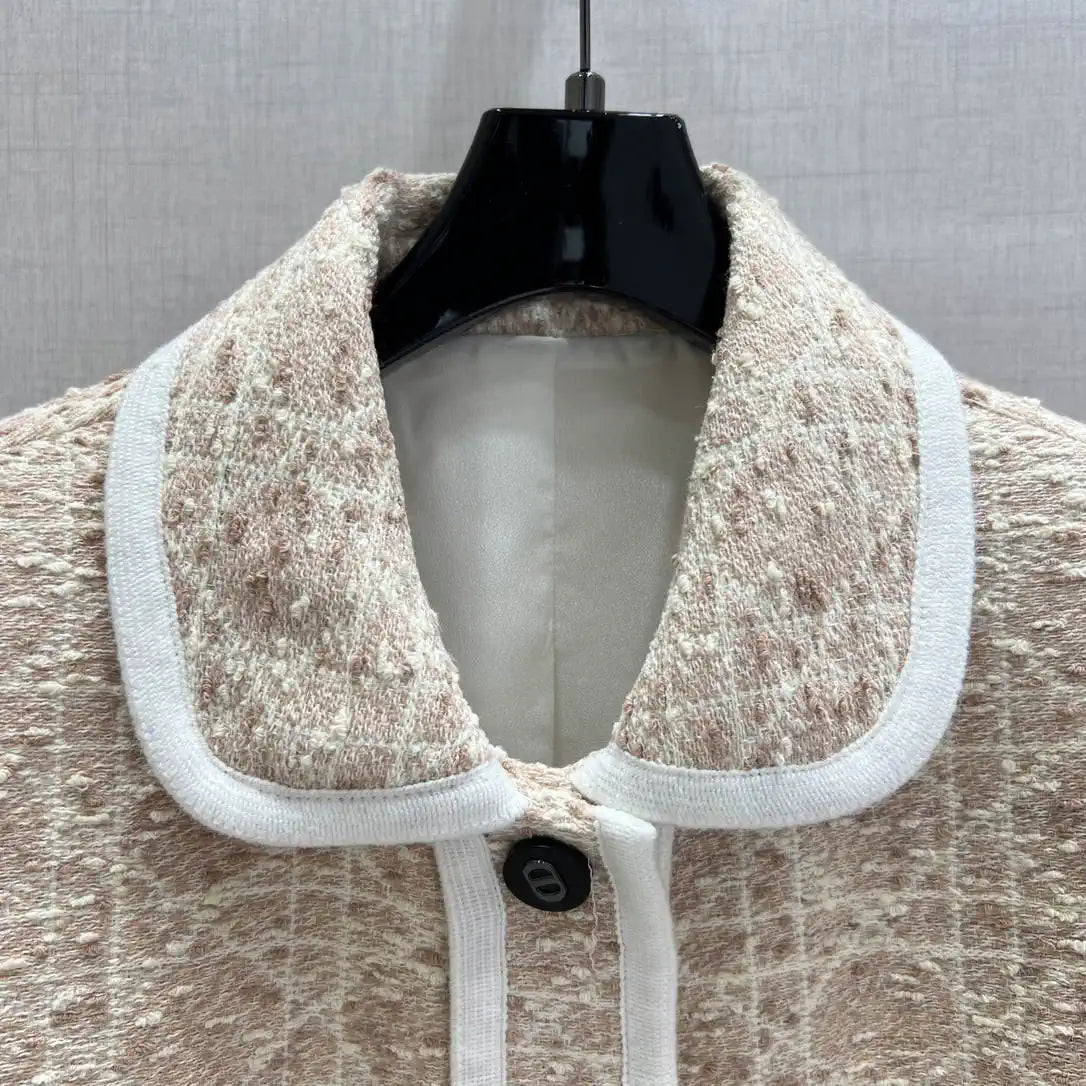 Dior Women Diamond-check woolen jacket Clothing D38692