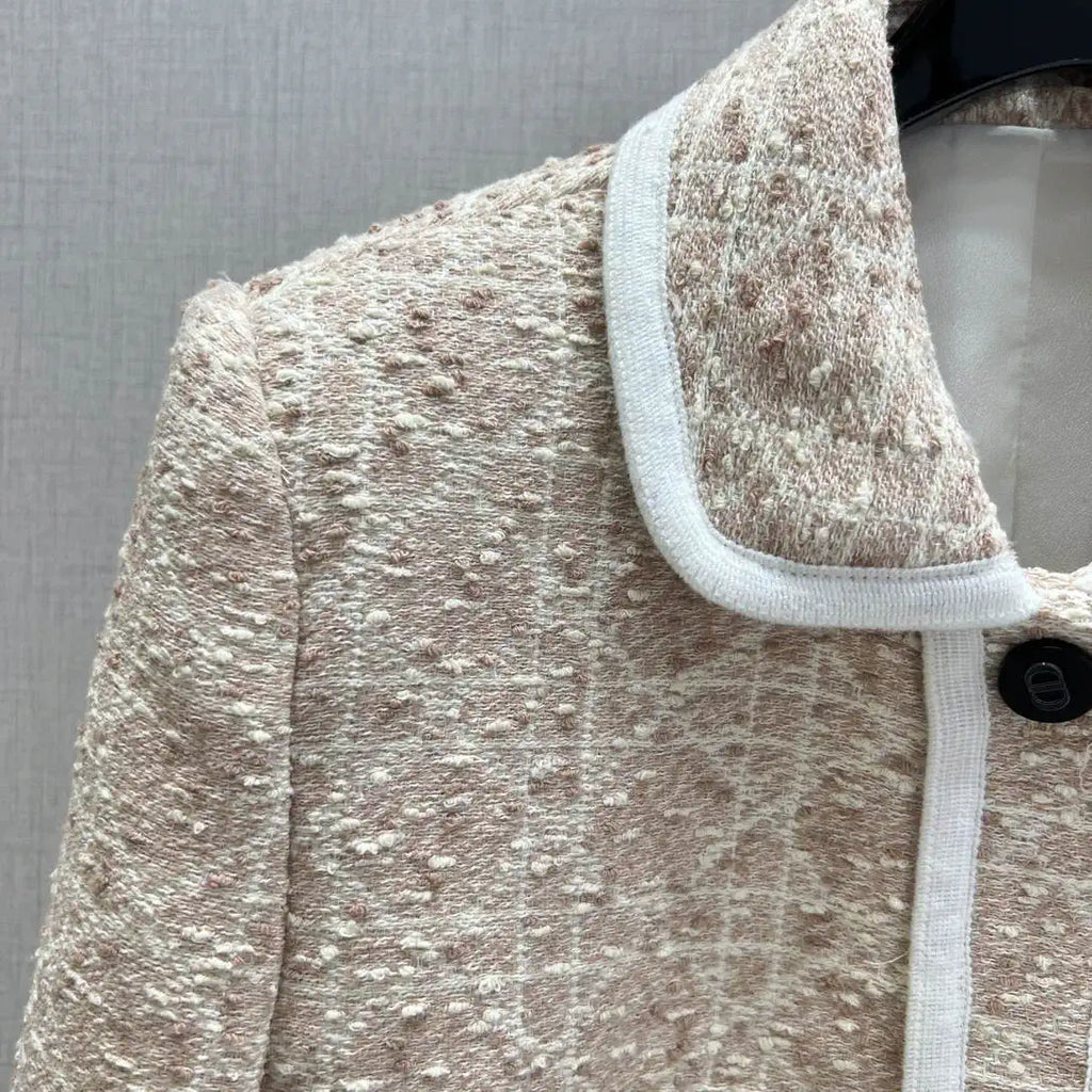 Dior Women Diamond-check woolen jacket Clothing D38692