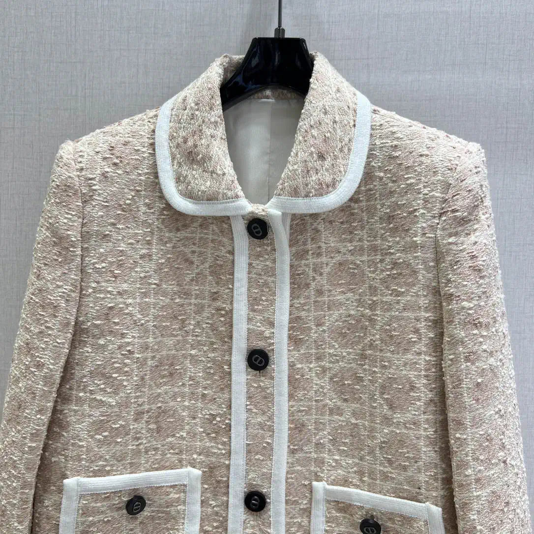 Dior Women Diamond-check woolen jacket Clothing D38692