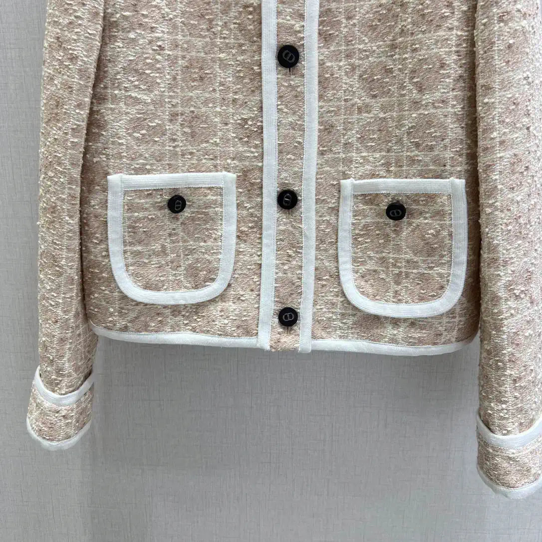 Dior Women Diamond-check woolen jacket Clothing D38692