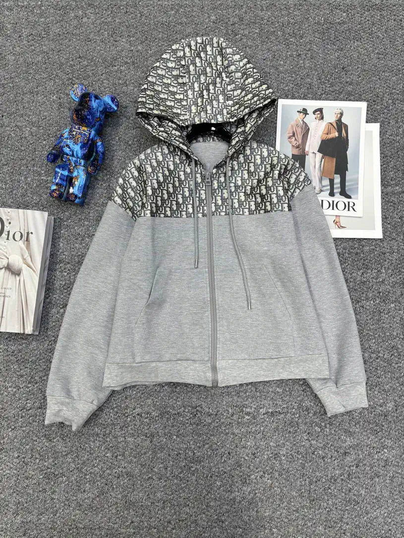 Dior Women Hoodie Jacket & Wide-Leg Pants D386706