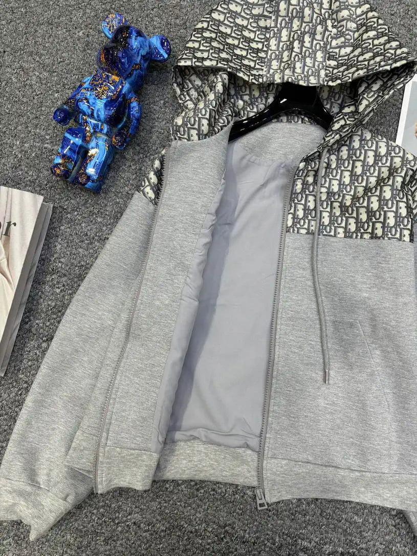 Dior Women Hoodie Jacket & Wide-Leg Pants D386706