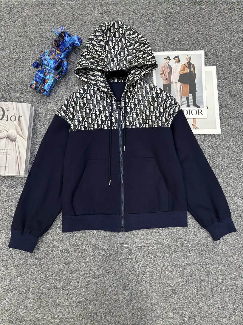Dior Women Hoodie Jacket & Wide-Leg Pants D386707