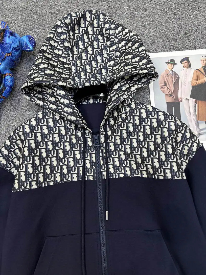 Dior Women Hoodie Jacket & Wide-Leg Pants D386707
