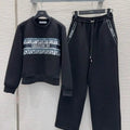 Dior Women Hoodie Jacket & Wide-Leg Pants D386708