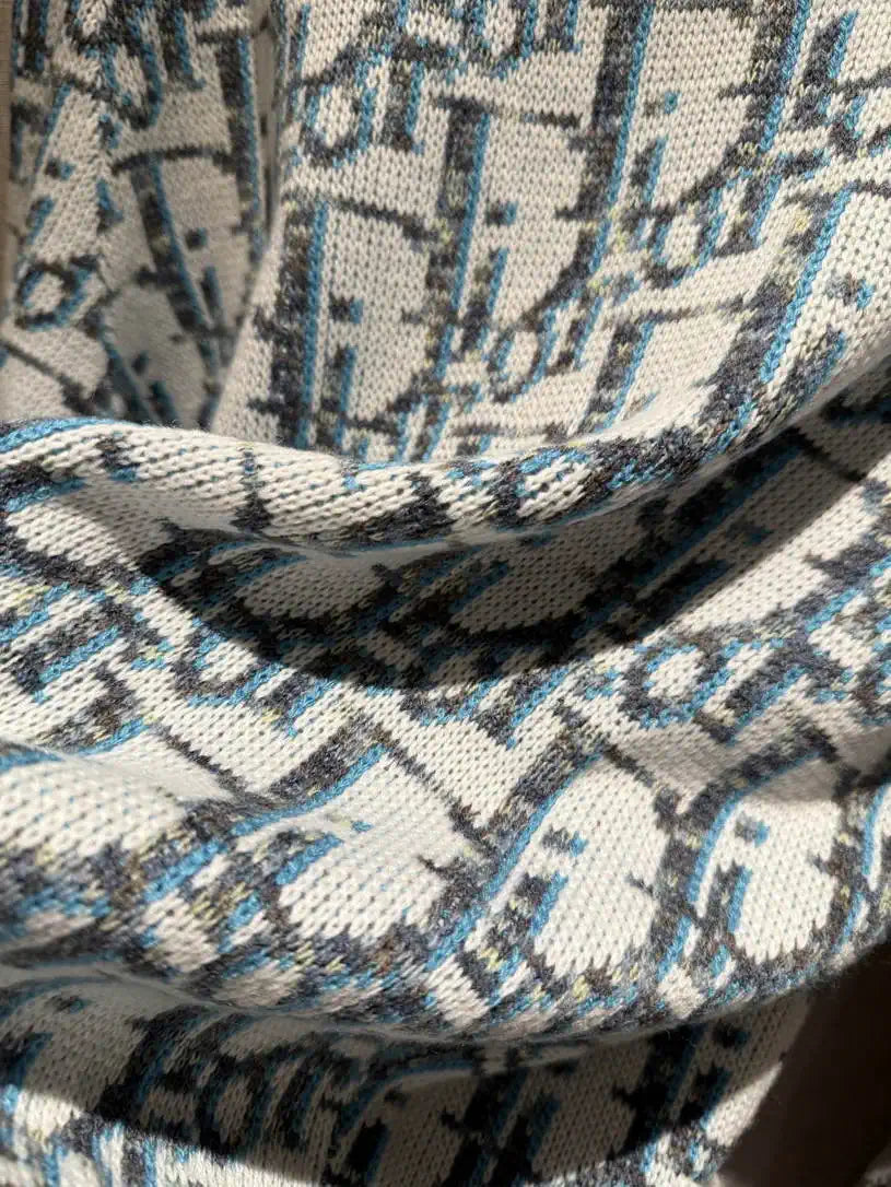 Dior Women Illusion Sapphire Knitted cardigan Sweater D38611