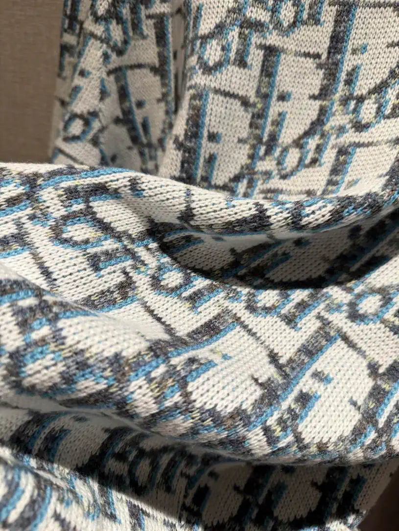 Dior Women Illusion Sapphire Knitted cardigan Sweater D38611