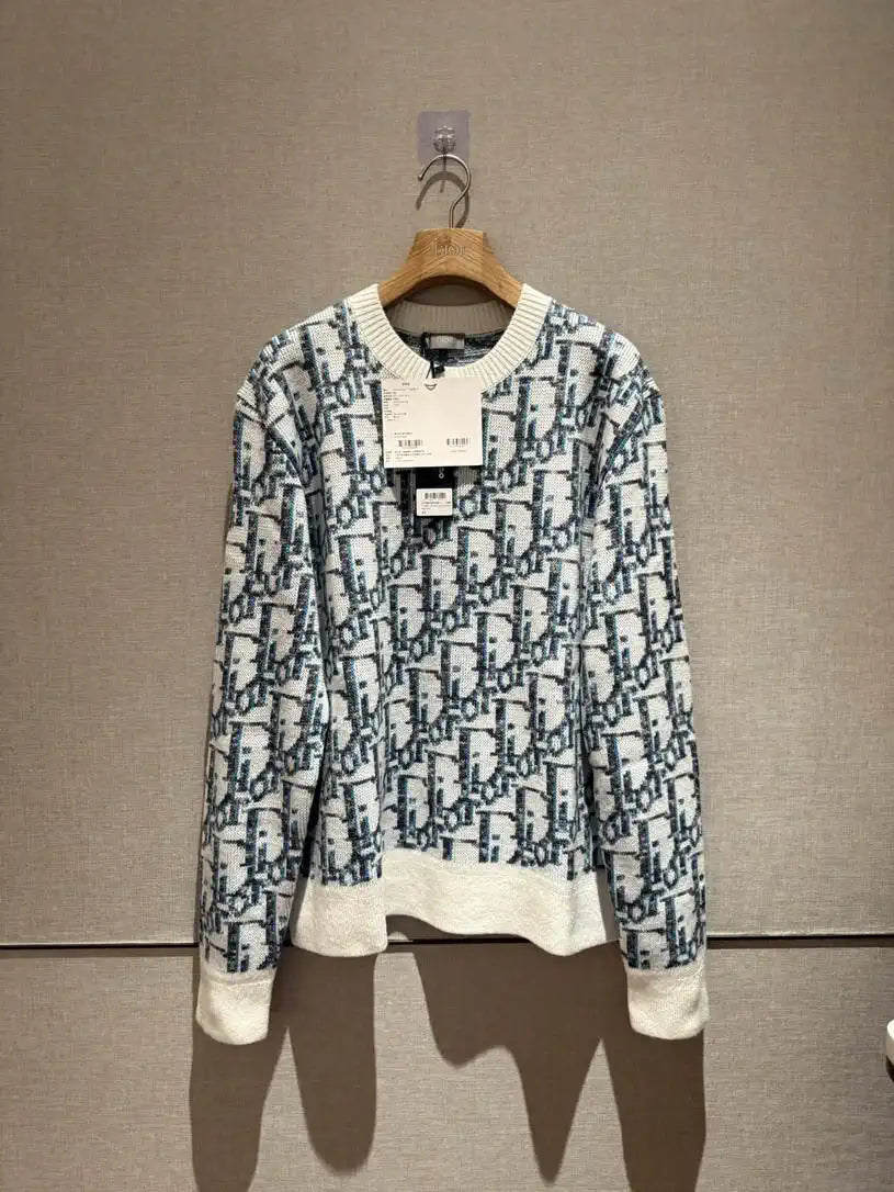 Dior Women Illusion Sapphire Sesame Sole Sweater D38610