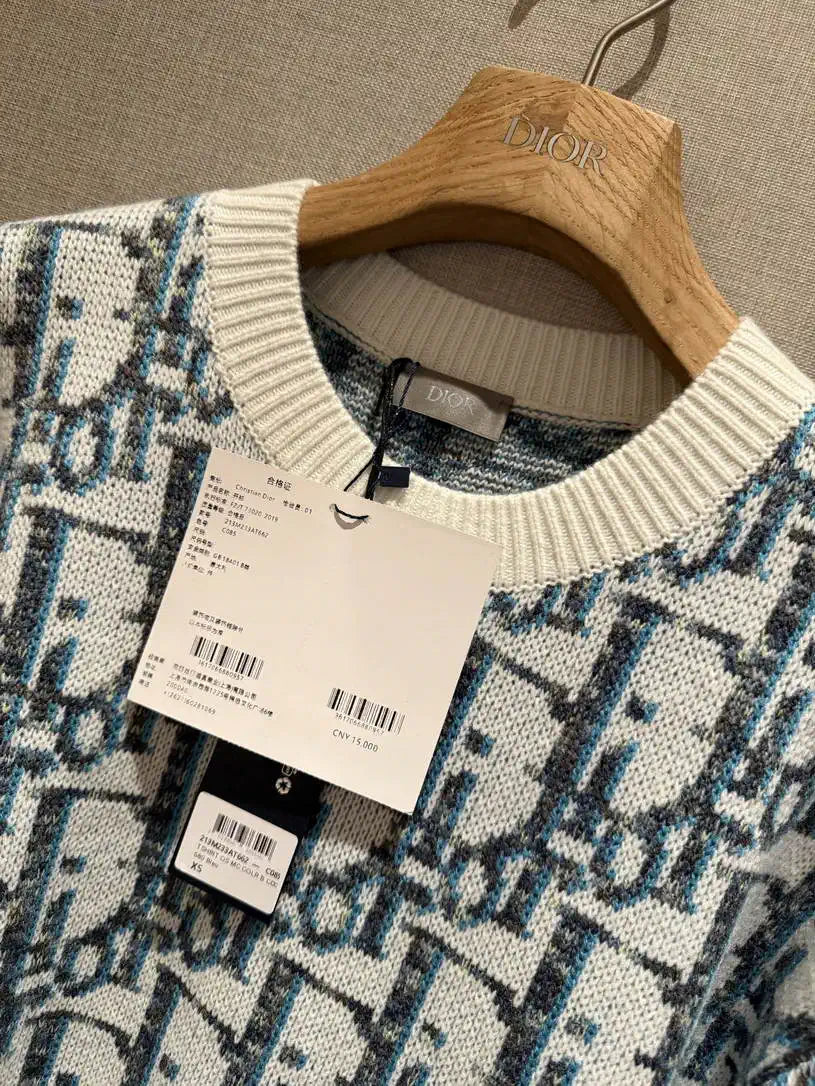 Dior Women Illusion Sapphire Sesame Sole Sweater D38610