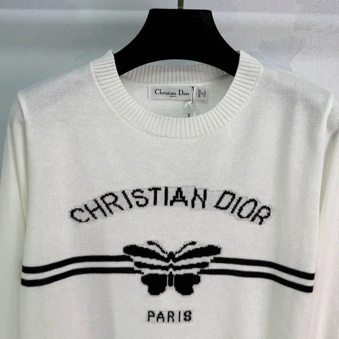 Dior Women Knitted  Butterfly  Sweater D38613