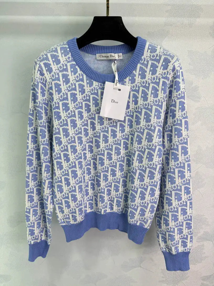 Dior Women Letter jacquard Wool Sweater D38619