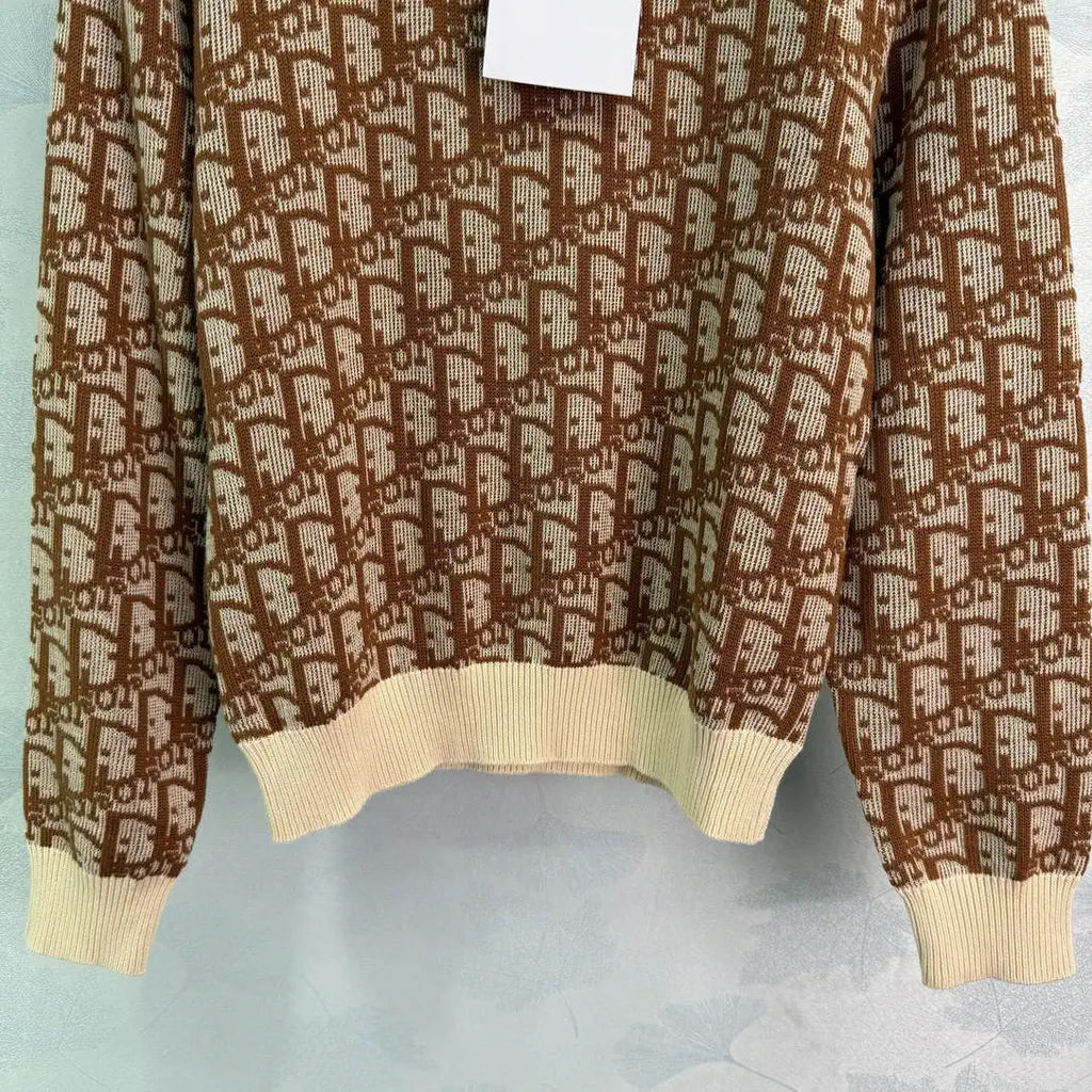 Dior Women Letter jacquard Wool Sweater D38619