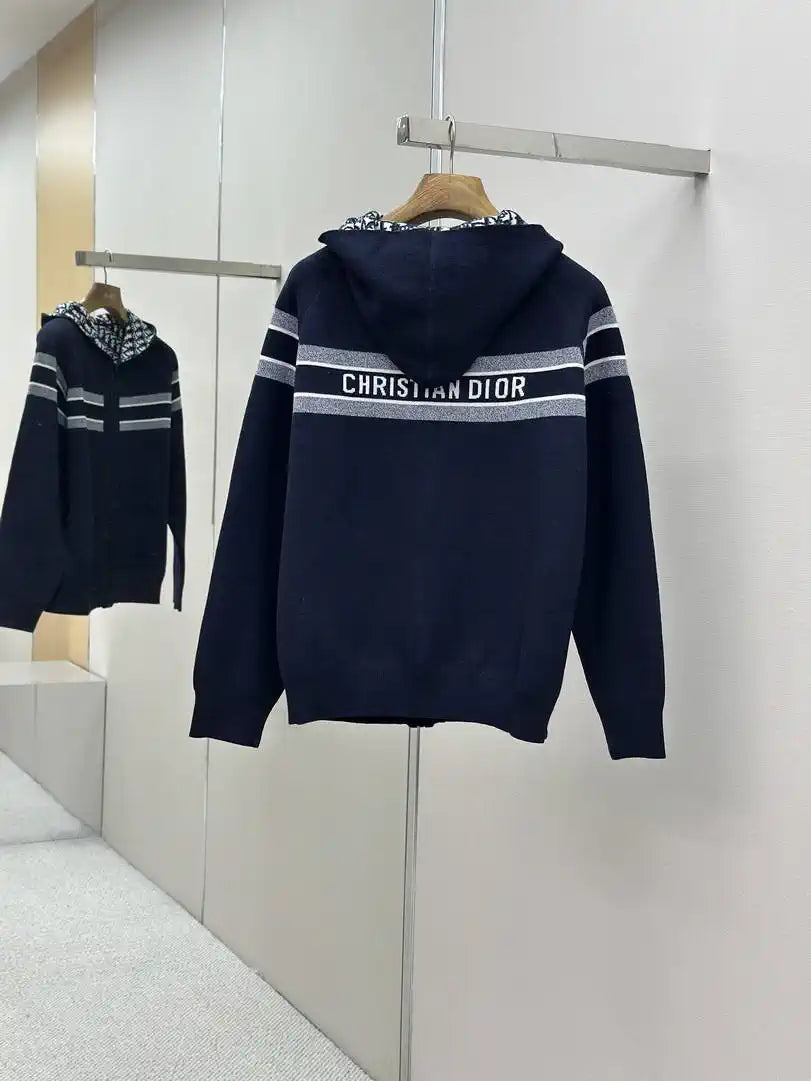 Dior Women Men 2025 Reversible Knit Cardigan cashmere Sweater D38620