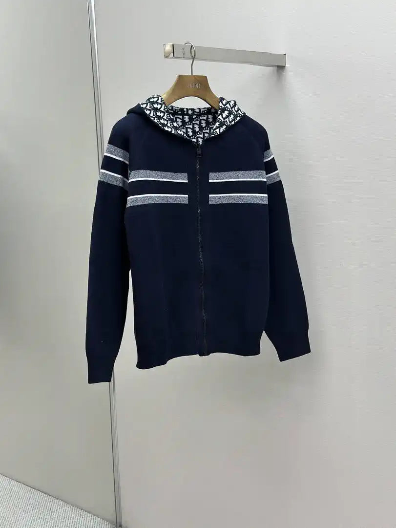 Dior Women Men 2025 Reversible Knit Cardigan cashmere Sweater D38620