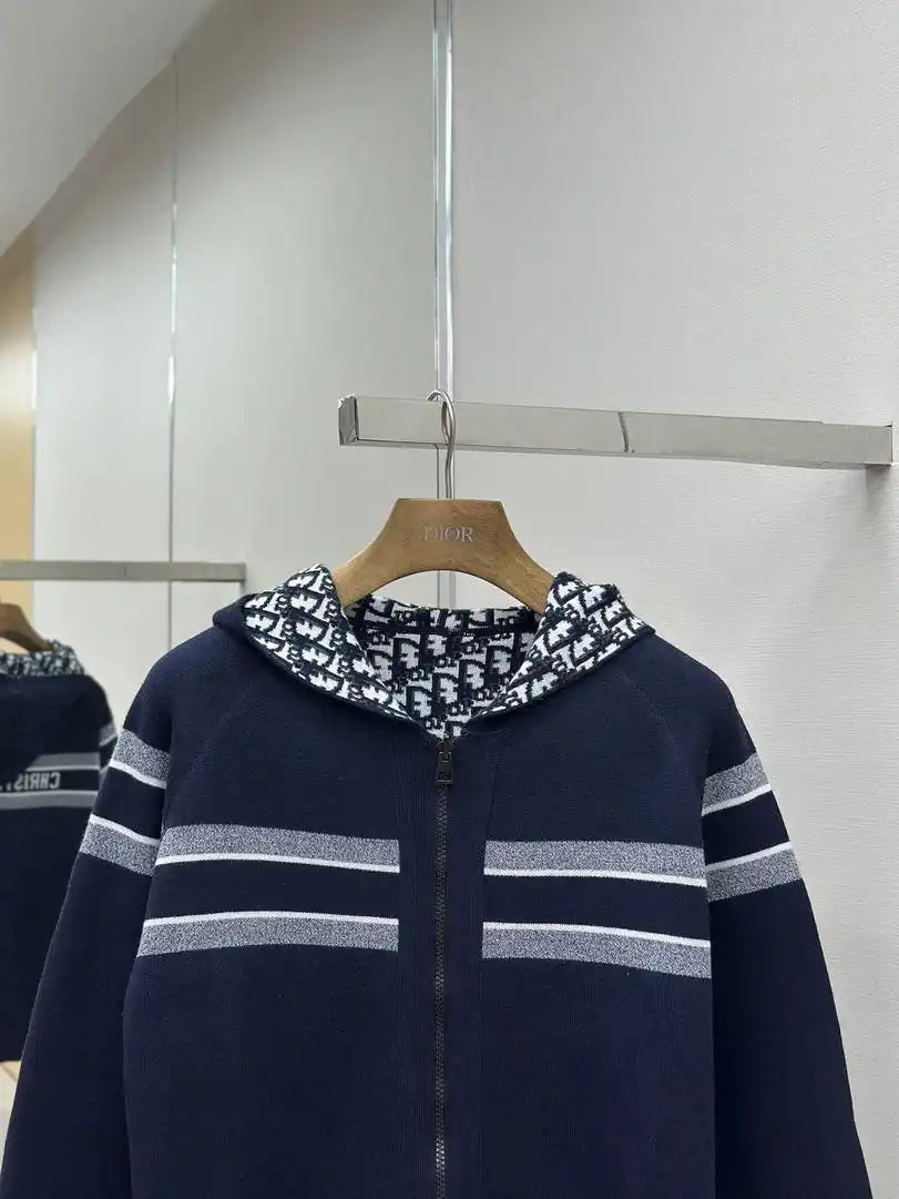 Dior Women Men 2025 Reversible Knit Cardigan cashmere Sweater D38620