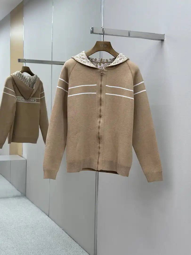 Dior Women Men 2025 Reversible Knit Cardigan cashmere Sweater D38622