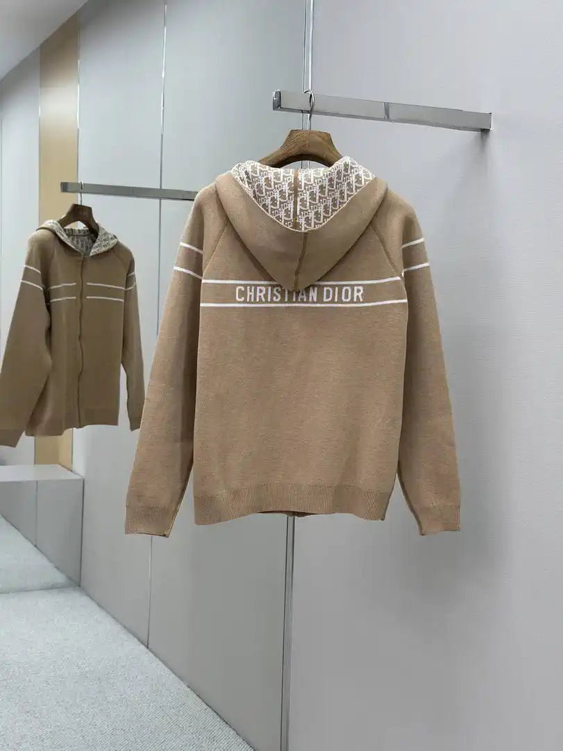 Dior Women Men 2025 Reversible Knit Cardigan cashmere Sweater D38622