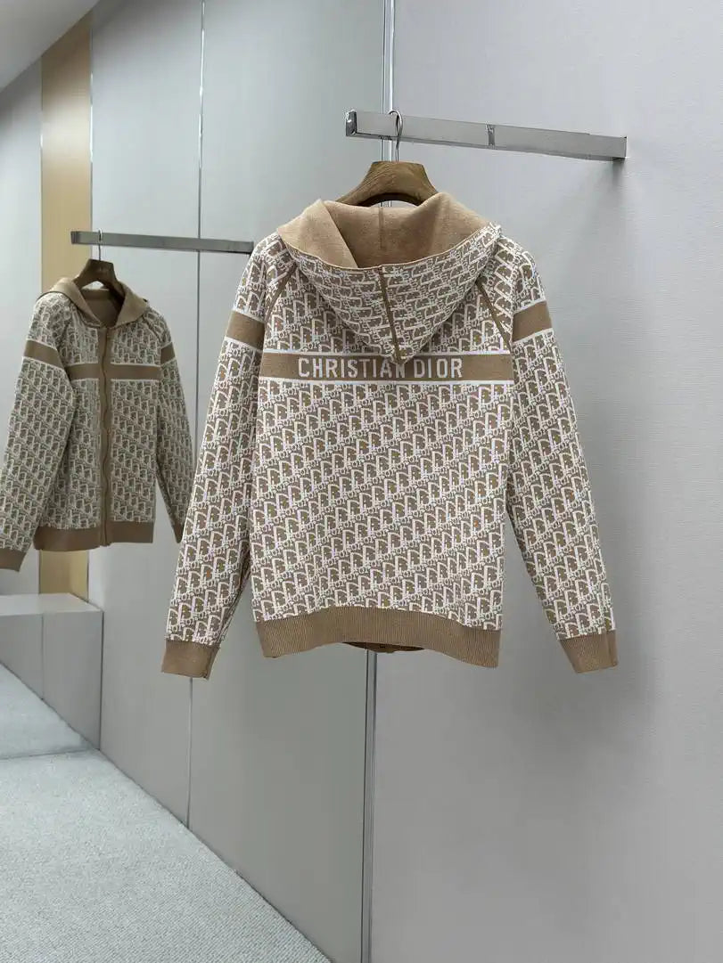 Dior Women Men 2025 Reversible Knit Cardigan cashmere Sweater D38622