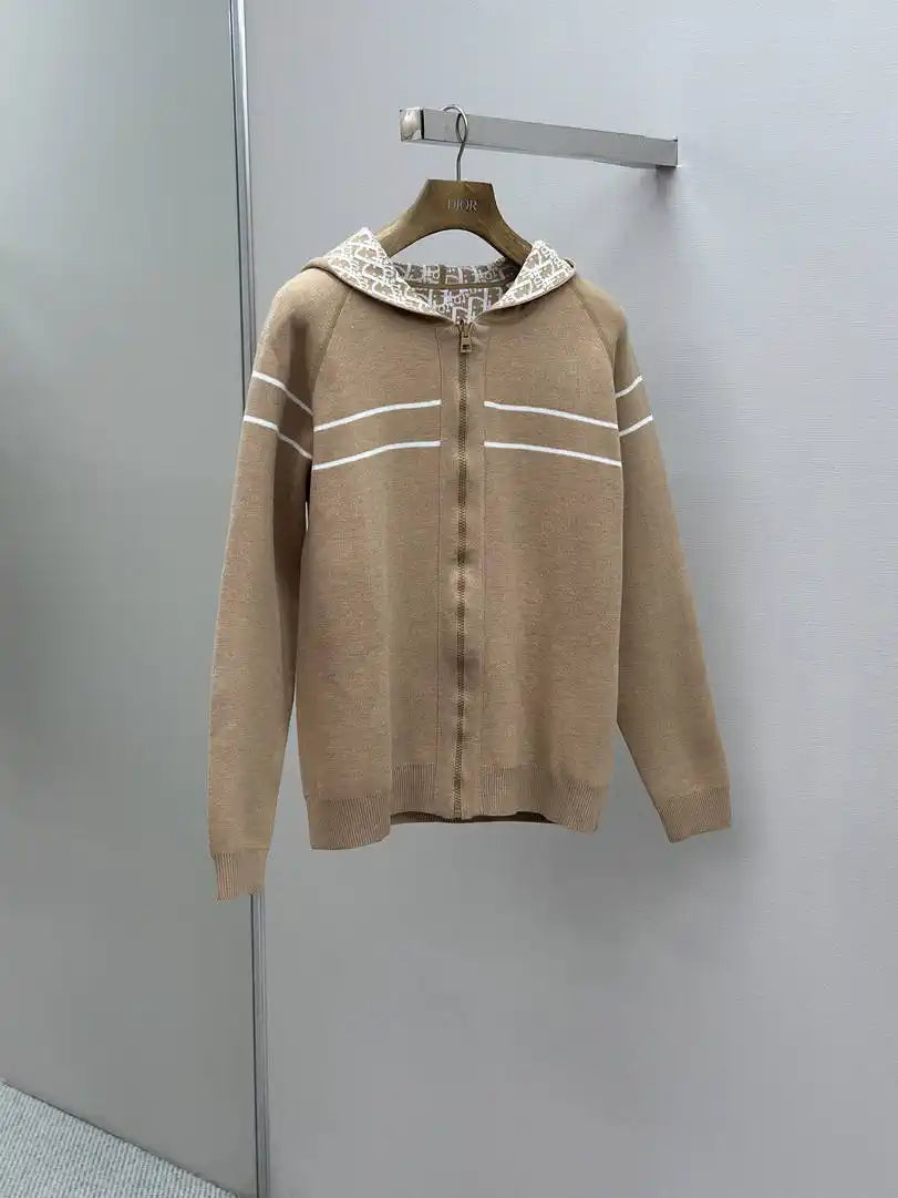Dior Women Men 2025 Reversible Knit Cardigan cashmere Sweater D38622