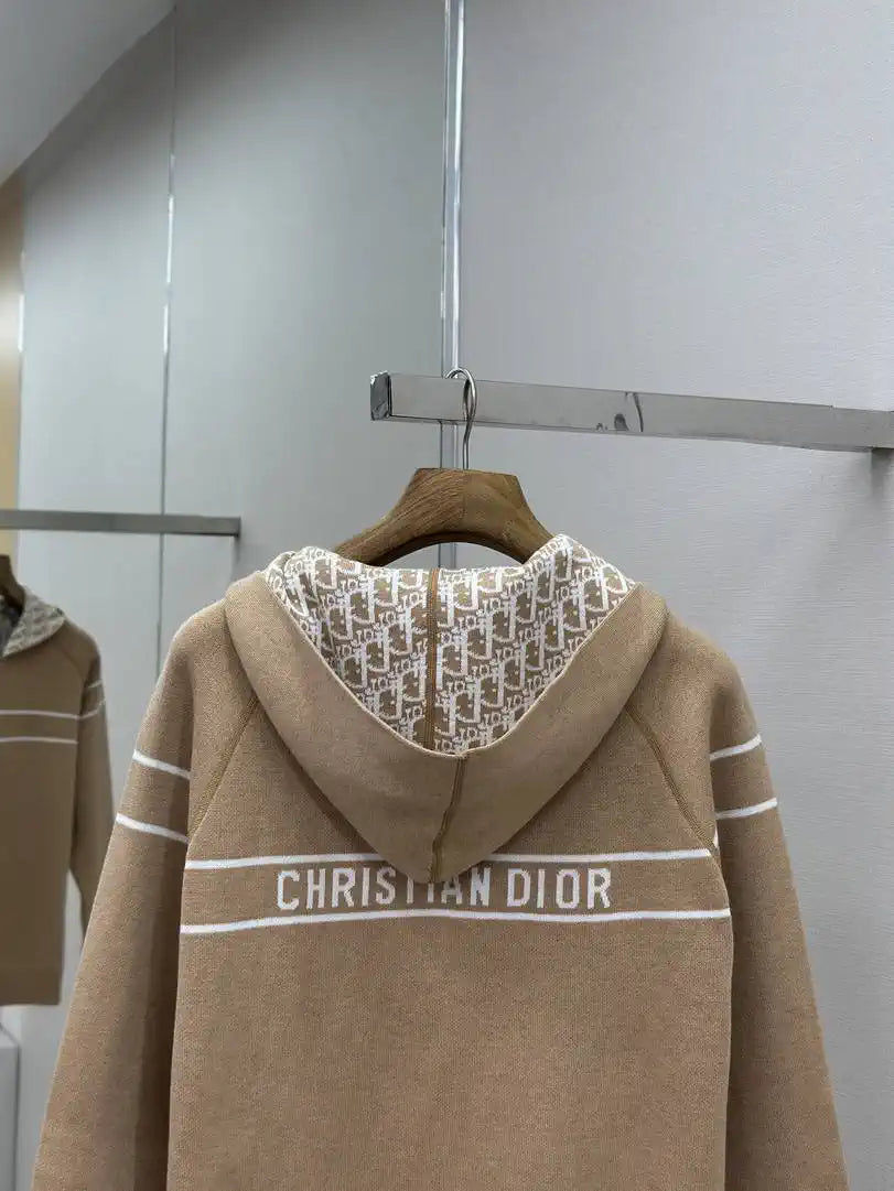 Dior Women Men 2025 Reversible Knit Cardigan cashmere Sweater D38622