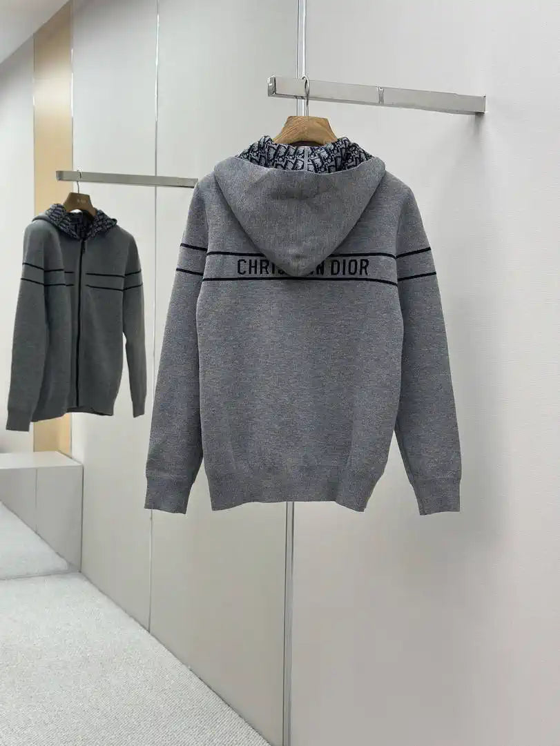 Dior Women Men 2025 Reversible Knit Cardigan cashmere Sweater D38623