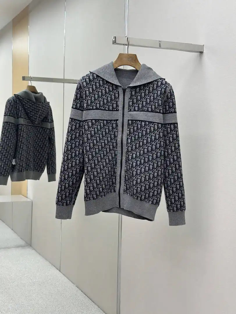 Dior Women Men 2025 Reversible Knit Cardigan cashmere Sweater D38623
