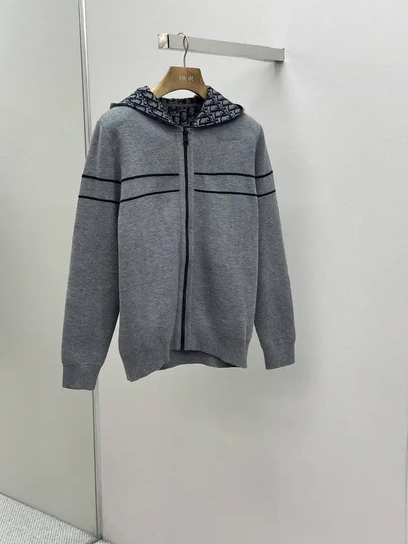 Dior Women Men 2025 Reversible Knit Cardigan cashmere Sweater D38623