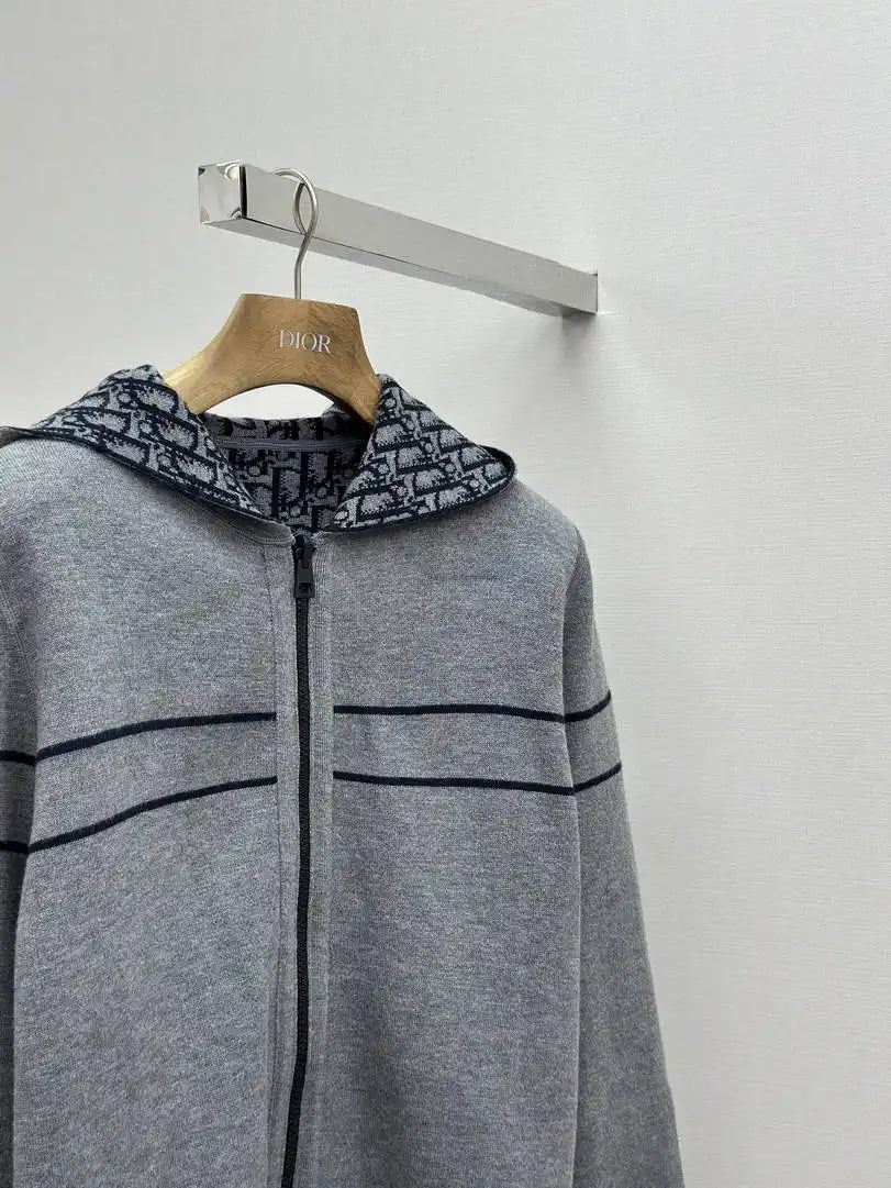 Dior Women Men 2025 Reversible Knit Cardigan cashmere Sweater D38623