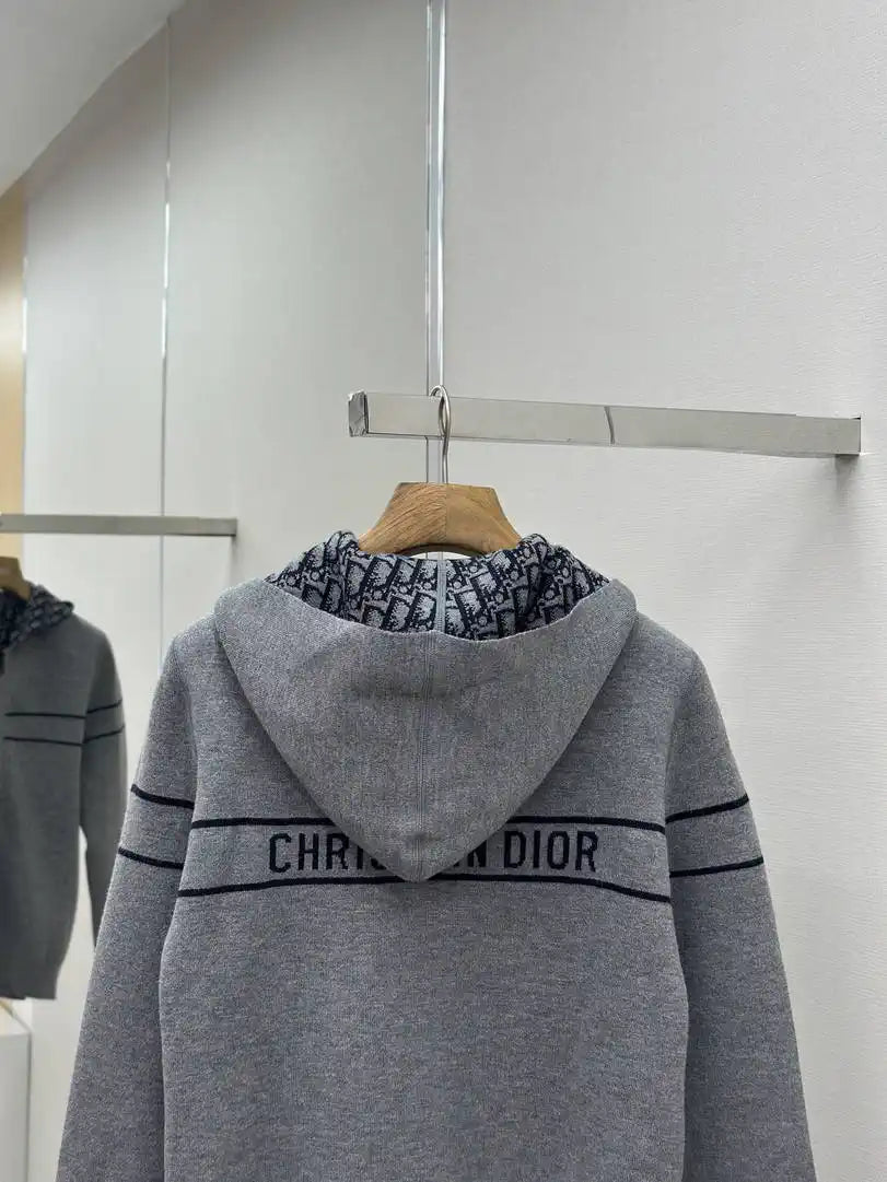 Dior Women Men 2025 Reversible Knit Cardigan cashmere Sweater D38623